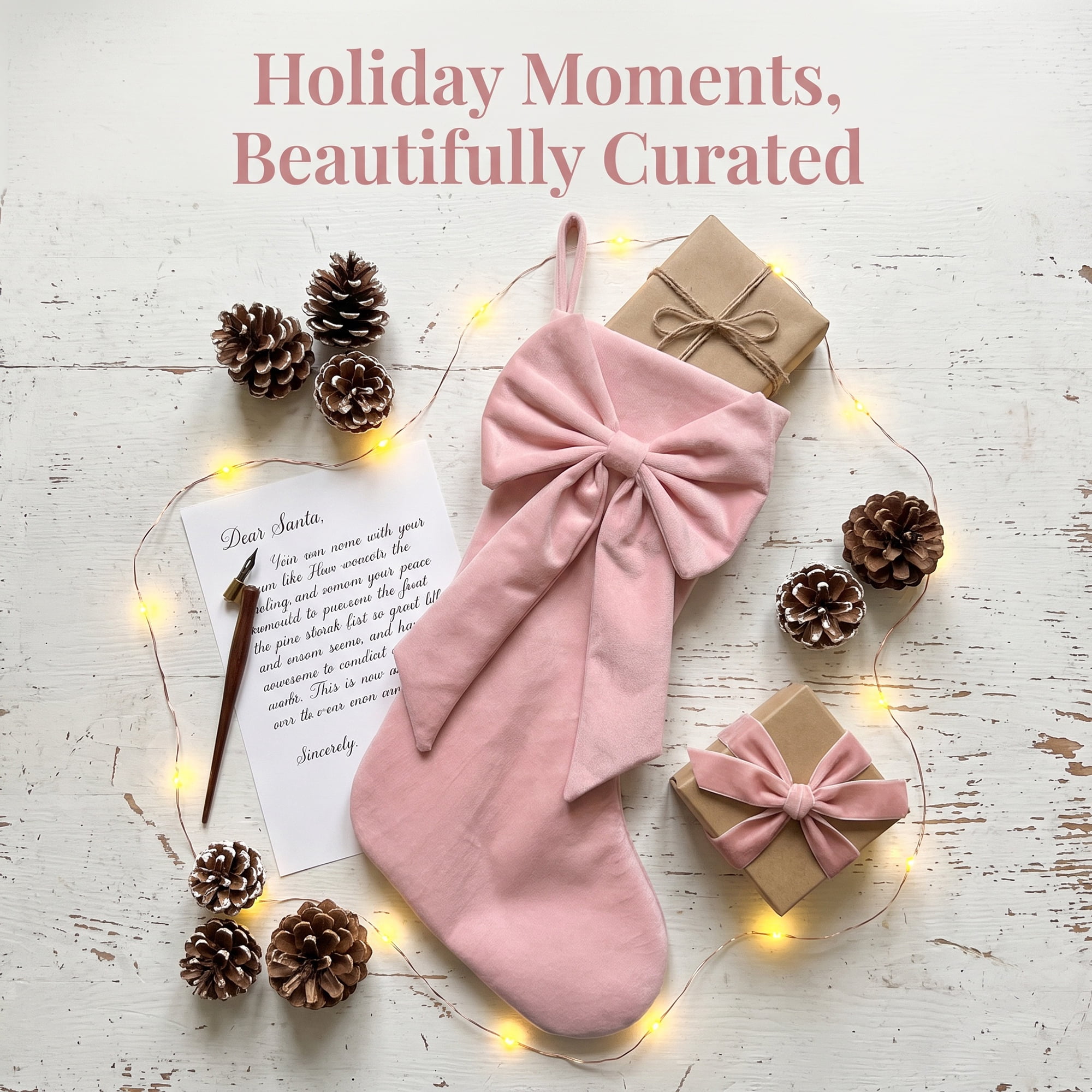 Unique Bargains Double-Layer Whimsical Extra-Large Hearthside Gift Stockingder Pink 18"