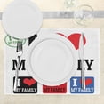 thumbnail image 3 of Ambesonne Retro Place Mats Set of 4, Family Signs, Standard Size, Multicolor, 3 of 6