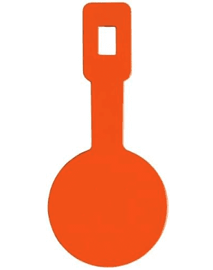 Champion Impact Steel Rimfire Rated 4-Pack Mini-Gong Targets, Orange, Medium