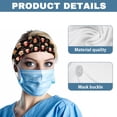 thumbnail image 5 of Jiueut Christmas Nurse Button Headband Gingerbread Man Nursing Headbands with Buttons for Mask Sports Headbands for Women Thin Wide Headbands for Girls Non Slip, 5 of 7