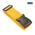 thumbnail image 3 of 2" x 6.5' Luggage Strap Polyester Adjustable Suitcase Belt for Travel Packing Bag Closure Identify, Yellow 4 Pack, 3 of 6