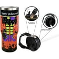 thumbnail image 6 of 30oz Halloween Tumbler with Handle and Straw, Goth Black Cat Insulated Tumbler, Spider Ghost Leak Proof Travel Coffee Mug, Reusable Stainless Steel Witch Tumbler, Halloween Gifts for Women, 6 of 6