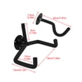 thumbnail image 2 of 2set Guitar Hanger Wall Mount Display Bracket Split Style Horizontal Rack Hook, 2 of 7