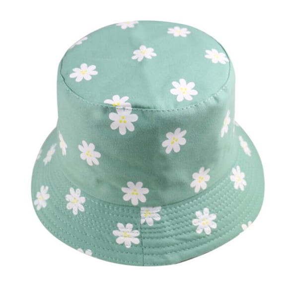 Fashion Women Marguerite Embroidery Anti-UV Foldable Fisherman Hat Bucket Cap