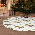 thumbnail image 6 of Sikiie Dachshund Going To Play Tennis 30-48 inches {designName} Print Christmas Tree Skirt Snowman Xmas Tree Skirt with Edge Christmas Decorations for Holiday Party, 6 of 7