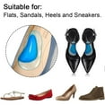 thumbnail image 5 of 3 Pairs Arch Support Shoe Insoles for Flat Feet, Gel Arch Inserts for Plantar Fasciitis, Adhesive Arch Pad - style:style1, 5 of 5