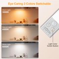 thumbnail image 4 of Gritin 14.7inch Under Cabinet Lighting Rechargeable 2 Pack-3 Color Temps&5 Level Brightness,Super Bright,4 Modes,Motion Sensor,Long Lasting, 4 of 9