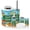 Color 1, variant on Bathroom Accessory Set 6 Piece Back to School Chalkboard Colorful Classroom Supplies Trash can, Toothbrush Holder, Toothbrush Cup, Soap Dispenser, Soap Dish, Toilet Brush Holder
