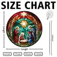 thumbnail image 2 of Nativity SceneStained Glass Suncatcher, Nativity SceneGlass Suncatchers for Windows For Merry Christmas, 2 of 7