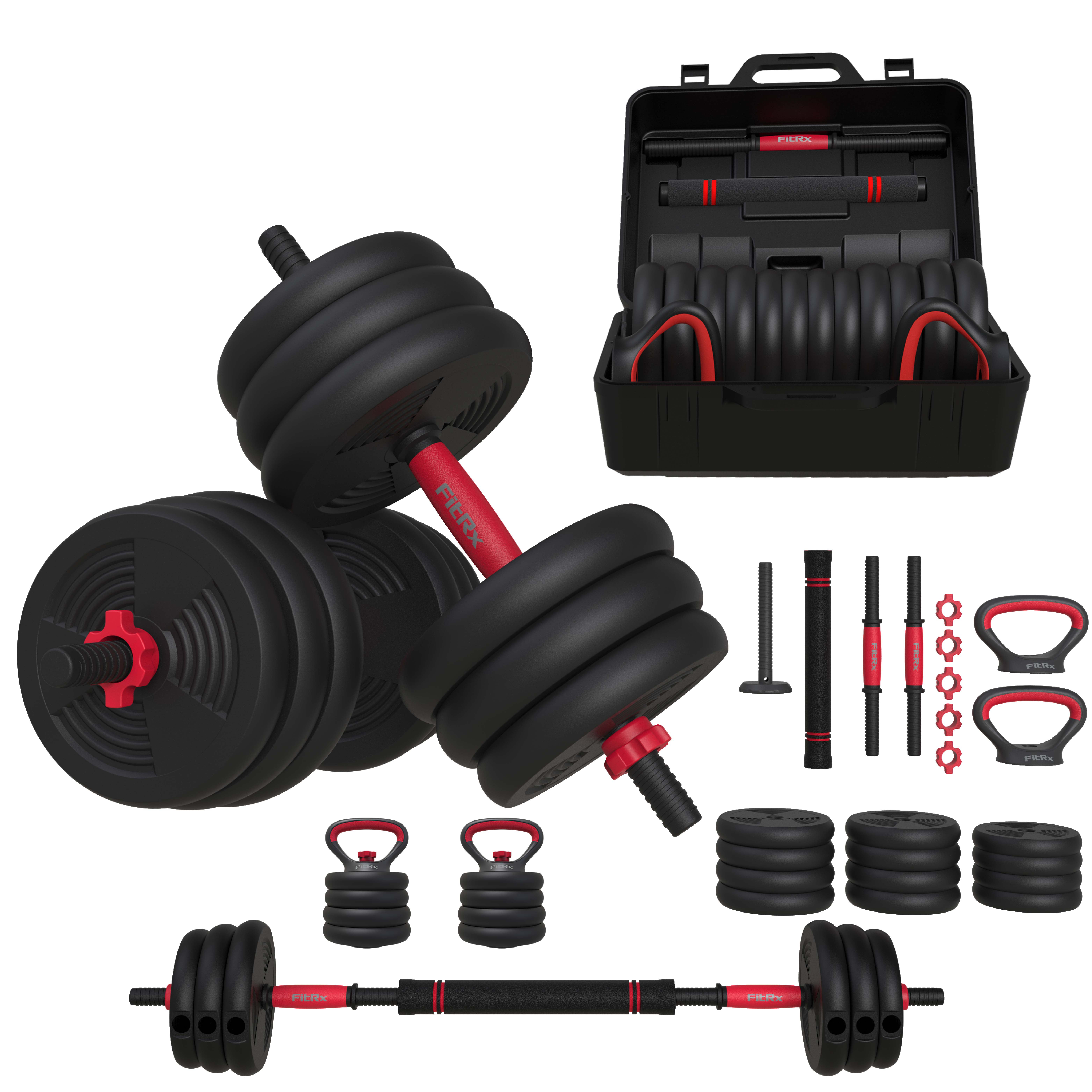 Details about   Totall 30 50-80-100LB Weight Dumbbell Set Gym Barbell Plates Body Workout New 