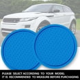 thumbnail image 3 of Car Cup Coaster-4PCS Non-Slip Car Drink Holder Coasters Embedded 3.5inch for Large Car Interiors Accessories-Blue, 3 of 5