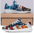 thumbnail image 3 of Horse Patriotic American flag Print Sneakers Lightweight Comfortable Running Shoes for Men Women White Size 13, 3 of 7