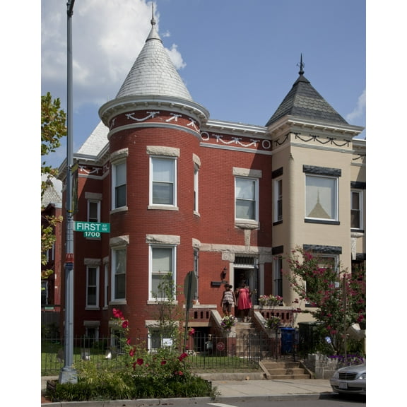 Print: Row Houses, 1700 Block Of First St., NW, Washington, D.C., 2010