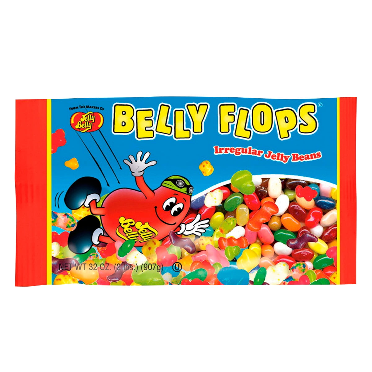 Jelly Belly, - Belly Flops - Irregular Jelly Beans - 2 Lb