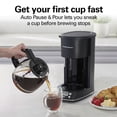 thumbnail image 6 of Hamilton Beach 12 Cup Programmable Coffee Maker, Glass Carafe, Matte Black, 6 of 10