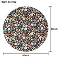thumbnail image 6 of Baseball Football Pattern Round Tablecloth 60"x60",Wrinkle Wipeable Table Cloth for Kitchen Dining Room Picnic Patio Party, 6 of 6