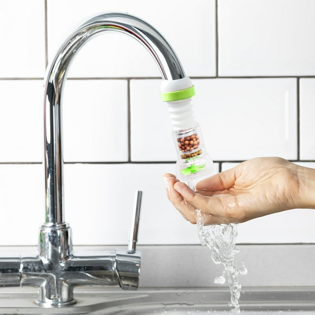 WIFKLSIIPG Faucet Water Filter for Kitchen Sink or Bathroom Mount Filtration Tap Purifier(Green)