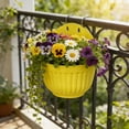 thumbnail image 5 of Indoor Outdoor Wall Mounted Plant Pot with Drainage Holes, Durable Plastic Hanging Planter for Balcony, Terrace, Cafe, and Home Decor, 5 of 5