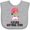 AC-Heather Grey, variant on Inktastic Future Softball Star Cute Girls Girls Baby Bib