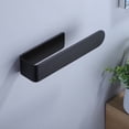 thumbnail image 4 of YIGII Hand Towel Holder/Hand Towel Bar - Black Face Towel Holder Self Adhesive Towel Ring for Bathroom, Stainless Steel, 4 of 5