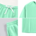 thumbnail image 5 of Clossjun Mens Short Sets 2 Piece Outfits - Casual Summer Short Sleeve Sweatsuits Sets for Men with Cargo Pocket, 5 of 5