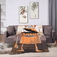 thumbnail image 6 of DouZhe Ultra-Soft Micro Fleece Lightweight Flannel Bed Blanket, Rusty Old Dirty Robot Print Cozy Warm Throw Blankets, 50"x40", 6 of 7