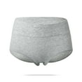 thumbnail image 1 of Women's Briefs 4 Pack, Soft Cotton High Waist Breathable Solid Color Brief Seamless Panties for Women, Black+Gray, 3XL, 1 of 7