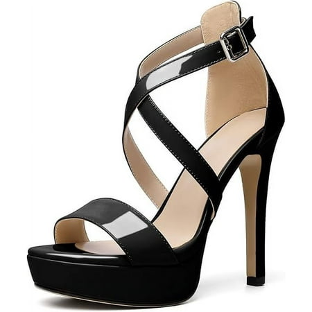 

2024 Women Sexy Strappy Heeled Sandals 3.4 Ankle Strap Pointed Open Toe High Heels Lace Up Stiletto Criss-Cross Strappy Sandals Party Dress Shoes