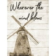 thumbnail image 2 of Phillip, Jamie 12x14 Black Ornate Wood Framed with Double Matting Museum Art Print Titled - Wind Farm, 2 of 4