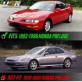 thumbnail image 2 of USR DEPO 92-96 Prelude Bumper Lights - Front Smoke Parking Turn Signal Lamp Set (Left + Right) Compatible with 1992-1996 Honda Prelude S and Si VTEC (All Smoked Lens, 4 Pieces Set), 2 of 9