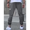 thumbnail image 2 of Men's Work Pants, Lightweight Breathable, Drawstring Waist with Flap Pockets, Solid Color Fashionable Versatile Casual Pants, Suitable for Daily Wear, Outdoor Sports Hiking - 1-Piece Set, 2 of 5