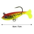 thumbnail image 6 of 6CM/7G 7CM/15G T-tail Fishing Lure with Sharp Hook Realistic 3D Eyes PVC Swimbait Artificial Soft Bait Freshwater Saltwater Fishing Accessories, 6 of 7