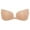 Beige-Butterfly, variant on SAYFUT Strapless Bra Push up Reusable Silicone Women Self Adhesive Sticky Backless Dresses and Wedding Bra 5 Styles to Choose, Cup A-E, Black/ Grey/ Beige