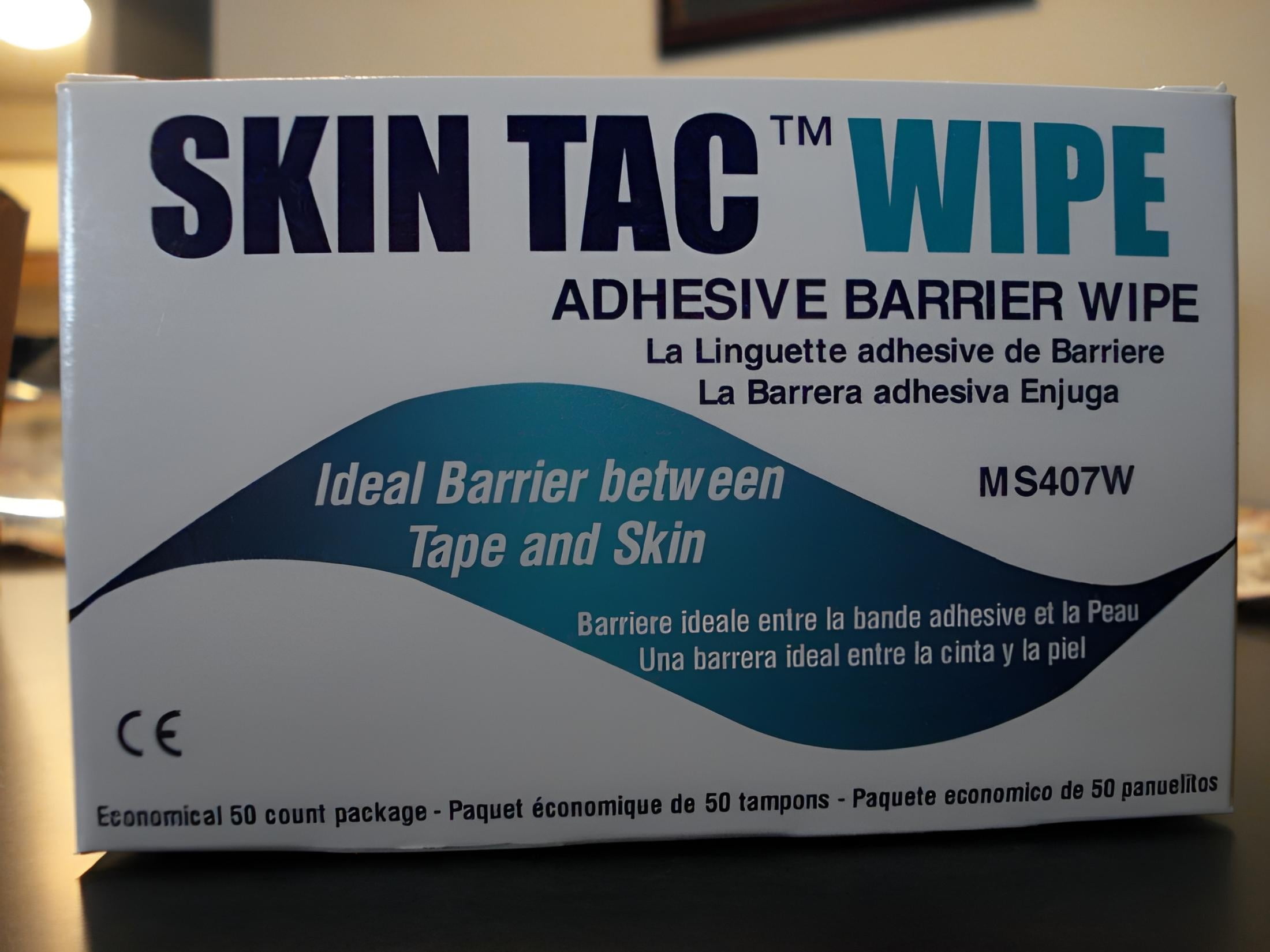 Skin Tac Adhesive Barrier Wipes - Box of 50