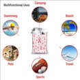 thumbnail image 6 of Yibo Pink Gold Marble Beach Towel - Perfect for Travel, Swim, and Fitness, 6 of 8