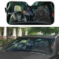 thumbnail image 2 of 3D Werewolf Car Auto Sunshades Windshield Heat Protection Sun Shades Univeral Fit Cars Suv Truck, 2 of 6