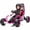 Pink, variant on Joyracer 24V Electric Go Kart for Kids Ages 6+, 400W Motors Ride On Car with Drift Mode, Rear Suspension, Bluetooth Music, Up to 8.5MPH, Pink