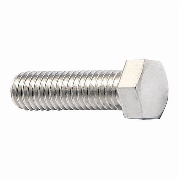 18-8, 1/2"-13 Hex Head Cap Screw, Plain Stainless Steel, 1-3/4 in L, 5 PK