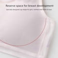 thumbnail image 5 of GYRATEDREAM Girls Training Bra Racerback Sports Seamless Bras Teen Bra Comfort Seamless Cotton Cropped Vest for 15-16Y White, 5 of 9
