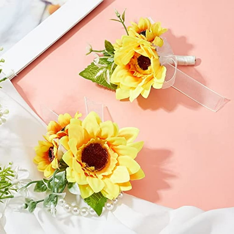 Sunflower best sale corsage prom