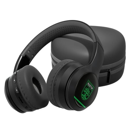 Austin FC Striped Logo Wireless Bluetooth Headphones & Case
