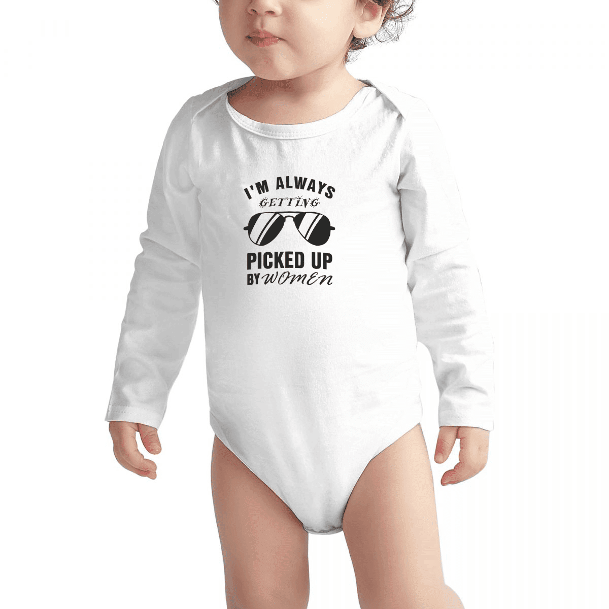 Ladies Keep Trying to Pick Me up Baby Bodysuit, Funny Baby