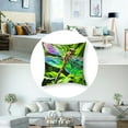 thumbnail image 5 of Natural Dragonfly Window Curtains  Green Jungle Botanical Leaves Decor Window Drapes for Kids Teens Adults Colorful Firefly Gradient Wild Creature Curtains for Living Room, 5 of 7