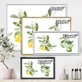 thumbnail image 3 of Bouquets Of Blooming Lemon Tree Branches on White 20 in x 12 in Framed Painting Canvas Art Print, by Designart, 3 of 5