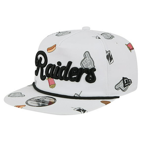 Men's New Era White Las Vegas Raiders Team Cheer 19TWENTY Snapback Hat