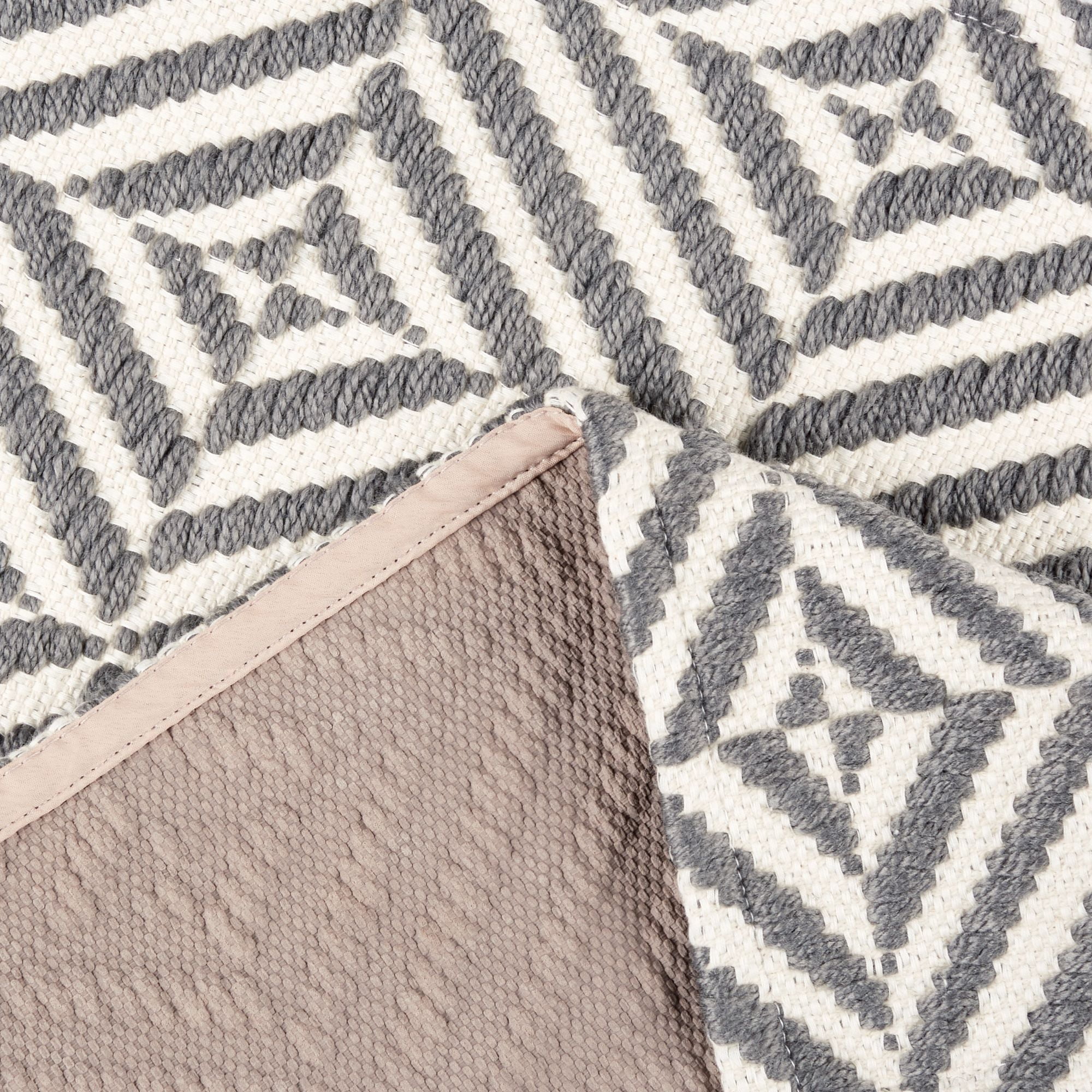 Mainstays Montana Woven Fabric Indoor Mat, 18" x 27", Grey, Available in Multiple Colors