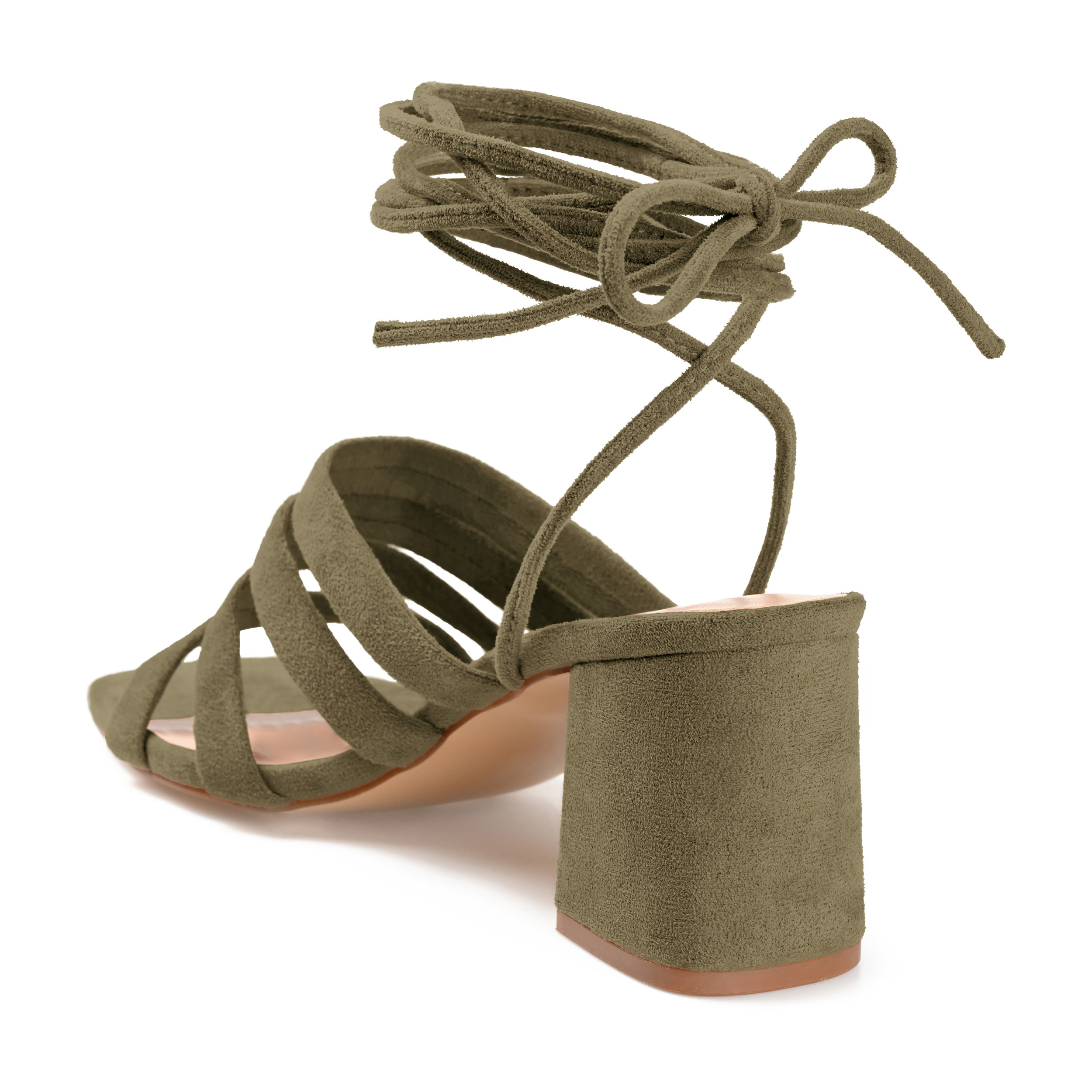 Journee Womens Sevyn Open Square Toe Block Heel Sandals
