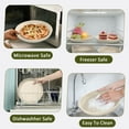 thumbnail image 2 of GPED Juego de 8 Platos de Cena de 9 Pulgadas de Profundidad, Platos Irrompibles de Paja de Trigo, Platos de Cena de Plástico Reutilizables, Aptos para Microondas y Lavavajillas, Beige, 2 of 7
