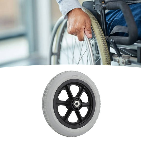 Rueda Para Silla De Ruedas, Resistente Al Desgaste, A Prueba De Explosiones, Sólida, De Alto Factor De Seguridad, Rueda De PU Para Silla De Ruedas Para Caminantes