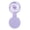 Purple, variant on Yihuala Folding comb with Erected-in glass, flexible design, thin ABS Component